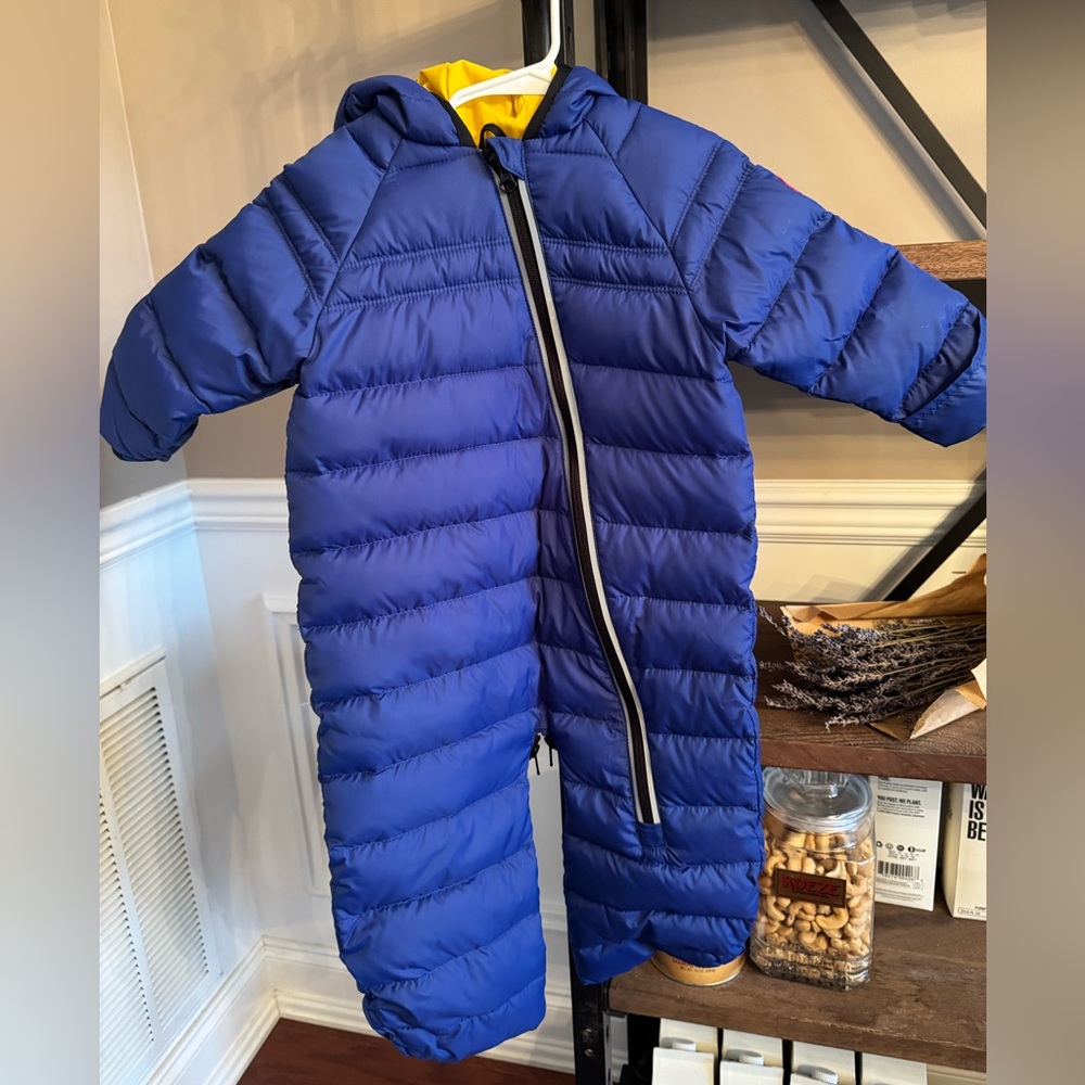 Canada Goose down Arctic baby snowsuit. Size 12-18 months